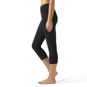 Reebok Lux 3/4 Tights Damen - Schwarz - DE 158-EOH